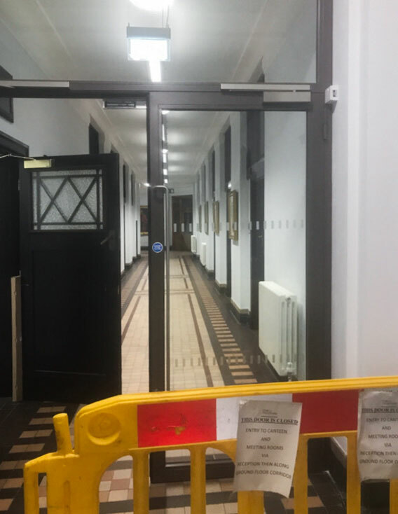 ABC Trafford Town Hall Corridor Health And Safety