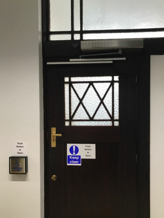 ABC Trafford Town Hall Interior Door Push Pad